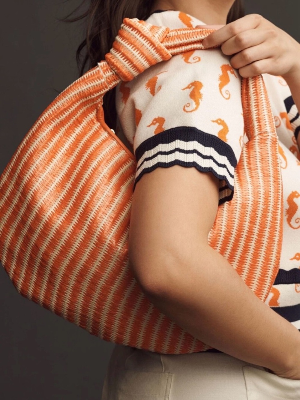 Anthropologie Melie Bianco Brigitte Satchel Raffia Edition